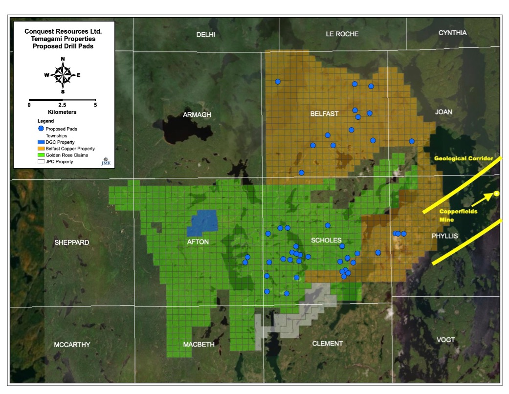 Conquest Resources - Belfast- Teck Mag Project